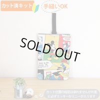 ミッキー コミック【シューズバッグ】材料セット 作り方マニュアル付き 入園入学+裏地[n][u]