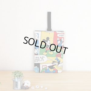 画像2: ミッキー コミック【シューズバッグ】材料セット 作り方マニュアル付き 入園入学+裏地[n][u]