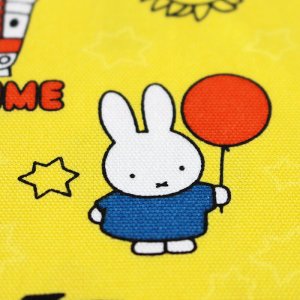 画像2: ★在庫限り サイズオーダー不可★ミッフィーとサーカス イエロー【給食袋】中厚手生地 材料セット 作り方マニュアル付き 入園入学 2024年度春