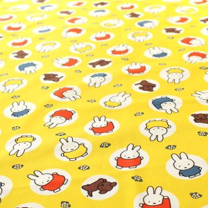 画像4: ミッフィー 大きいドット【キッズエプロン&三角巾】Mサイズ 材料セット 作り方マニュアル付き 入園入学 手芸キット