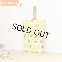 ミッフィー 大きいドット【シューズバッグ】 材料セット 作り方マニュアル付き 入園入学 手芸キット