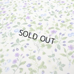 画像1: 小さな青いベリー【キッズエプロン&三角巾】Mサイズ 手作りキット 作り方マニュアル付き 入園入学 手芸キット 中厚手生地【F】