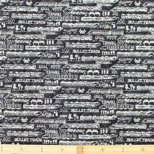 画像3: モノクロトレイン【シューズバッグ】 手作りキット 作り方マニュアル付き 入園入学 手芸キット