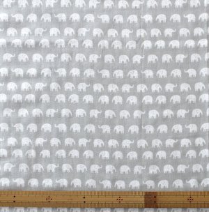 画像7: ぞうさんグレー【丸型スタイ】【くるくるスタイ】【ハンカチスタイ】ベビー 材料セット 作り方マニュアル付き ダブルガーゼ 国産