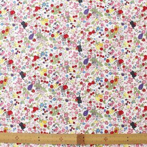 画像3: ●アウトレット サイズ変更不可●にゃんこのベリーガーデン【コップ袋】薄手生地+裏地 手作りキット 作り方マニュアル付き 入園入学 2024年度春[u]