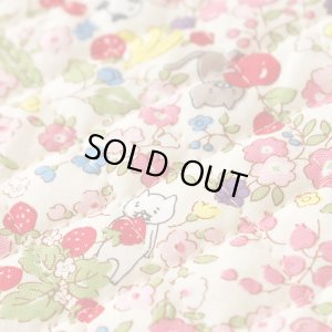 画像4: ●アウトレット サイズ変更不可●にゃんこのベリーガーデン◎底布付【レッスンバッグ】 手作りキット 作り方マニュアル付き 入園入学 手芸キット[s]