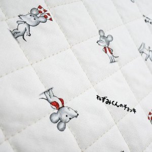 画像5: ●アウトレット サイズ変更不可●ねずみくんのチョッキ ホワイト◎底布付【シューズバッグ】材料セット 入園入学[s]