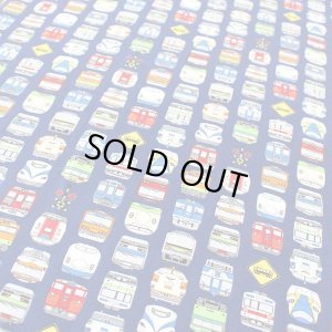 画像4: ネイビー電車のお顔【キッズエプロン&三角巾】Mサイズ 手作りキット 作り方マニュアル付き 入園入学 手芸キット