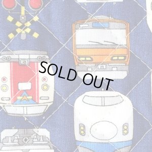 画像2: ネイビー電車のお顔【ランチバッグ】 手作りキット 作り方マニュアル付き 入園入学 手芸キット