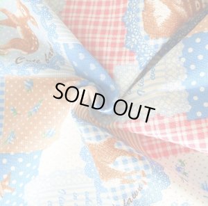 画像4: [15％OFF]★在庫限り サイズ変更不可★森のどうぶつ パッチ【レッスンバッグ】手作りキット 作り方マニュアル付き 入園入学 手芸キット 中厚手生地＋中厚手生地 [u]