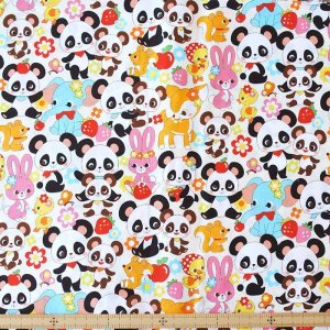 画像4: [15％OFF]★在庫限り サイズ変更不可★なかよしパンダちゃん【コップ袋】手作りキット 作り方マニュアル付き 入園入学 2024年度春 薄手生地+裏地[n][u]