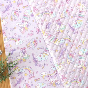 画像1: ペガサス ミュージック ラベンダー【ランチョンマット】中厚手生地 手作りキット 作り方マニュアル付き 入園入学 手芸キット[u]