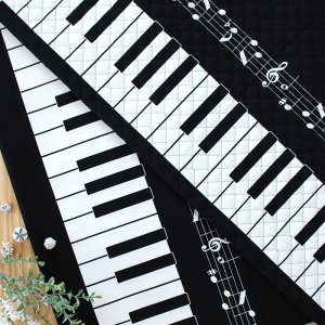 画像5: ピアノと音符【レッスンバッグ】 手作りキット 作り方マニュアル付き 入園入学 手芸キット[n]