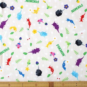 画像4: ピクミン ベージュ【エプロン&三角巾】材料セット 入園入学 中厚手生地