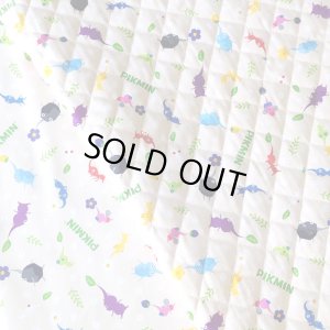 画像1: ピクミン ベージュ【エプロン&三角巾】材料セット 入園入学 中厚手生地