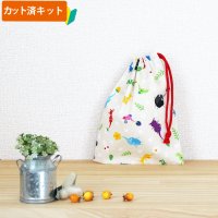 ピクミン ベージュ【コップ袋】中厚手生地 材料セット 作り方マニュアル付き 入園入学 2025年度春