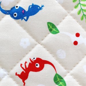 画像2: ピクミン ベージュ◎底布付【シューズバッグ】 材料セット 作り方マニュアル付き 入園入学 手芸キット
