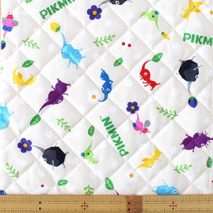 画像3: ピクミン ベージュ◎底布付【シューズバッグ】 材料セット 作り方マニュアル付き 入園入学 手芸キット