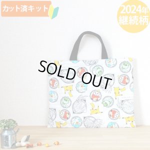 画像1: ポケットモンスター SV グレー【レッスンバッグ】 材料セット 作り方マニュアル付き 入園入学 手芸キット