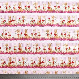 画像7: [15％OFF]★在庫限り サイズ変更不可★ウサギとレース【シューズバッグ】 手作りキット 作り方マニュアル付き 入園入学 手芸キット[n]