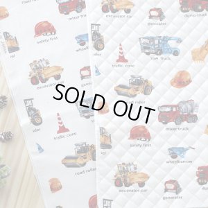 画像5: リアルな工事車両 ベージュ【キッズエプロン&三角巾】Mサイズ 手作りキット 作り方マニュアル付き 入園入学 2025年度春