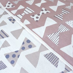 画像1: くすみカラーの大きなリボン【ランチョンマット】中厚手生地 手作りキット 作り方マニュアル付き 入園入学 2025年度春[u]