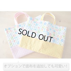 画像7: ●アウトレット サイズ変更不可●リボン＆ちょうちょ ブルー【レッスンバッグ】手作りキット 作り方マニュアル付き 入園入学 手芸キット