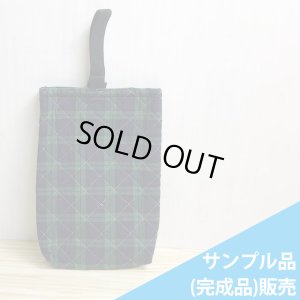 画像3: ★サンプル品(完成品)販売★ブラックウォッチ ダーク(タータンチェック)手作りキット 作り方マニュアル付き 入園入学 手芸キット 【シューズバッグ】