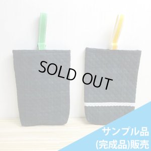 画像2: ★サンプル品(完成品)販売★ブラックウォッチ ダーク(タータンチェック)手作りキット 作り方マニュアル付き 入園入学 手芸キット 【シューズバッグ】
