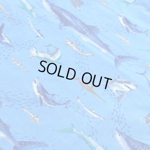 画像8: サメとマンタの海【シューズバッグ】 手作りキット 作り方マニュアル付き 入園入学 手芸キット