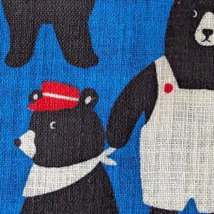 画像2: おしごとクマさん【コップ袋】中厚手生地 手作りキット 作り方マニュアル付き 入園入学 手芸キット[n]