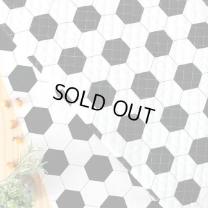 画像1: シンプルサッカーボール【キッズエプロン&三角巾】Mサイズ 手作りキット 作り方マニュアル付き 入園入学 手芸キット