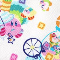 星のカービィ お花のくに【キッズエプロン&三角巾】Mサイズ 材料セット 作り方マニュアル付き 入園入学 手芸キット