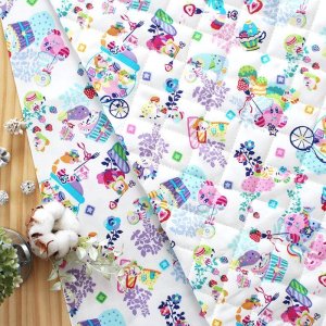 画像5: 星のカービィ お花のくに◎底布付【体操服袋/ナップサック】 中厚手生地 材料セット 作り方マニュアル付き 入園入学 手芸キット[s]