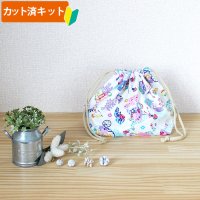 星のカービィ お花のくに【お弁当袋】中厚手生地 材料セット 作り方マニュアル付き 入園入学 手芸キット