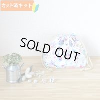 星のカービィ お花のくに【お弁当袋】中厚手生地 材料セット 作り方マニュアル付き 入園入学 手芸キット