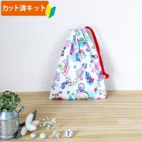 星のカービィ お花のくに【コップ袋】中厚手生地 材料セット 作り方マニュアル付き 入園入学 手芸キット