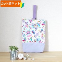 星のカービィ お花のくに◎底布付【シューズバッグ】 材料セット 作り方マニュアル付き 入園入学 手芸キット[s]
