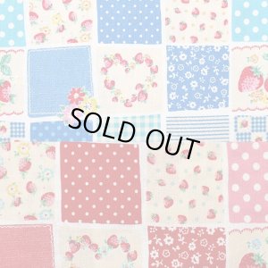 画像6: ●アウトレット サイズ変更不可●ストロベリーパッチ レッド【レッスンバッグ】キルティング生地 手作りキット 作り方マニュアル付き 入園入学 手芸キット