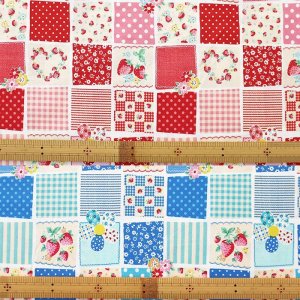 画像9: 《即納》★サンプル品(完成品)販売★ストロベリーパッチ ブルー/レッド【体操服袋】【お弁当袋】【ナップサック】【ピアニカバッグ】【レッスンバッグ】【シューズバッグ】【コップ袋】