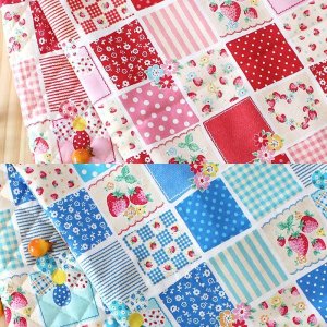 画像11: 《即納》★サンプル品(完成品)販売★ストロベリーパッチ ブルー/レッド【体操服袋】【お弁当袋】【ナップサック】【ピアニカバッグ】【レッスンバッグ】【シューズバッグ】【コップ袋】