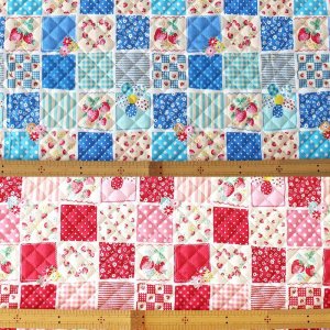 画像3: [15％OFF]ストロベリーパッチ ブルー【ピアニカバッグ】 手作りキット 作り方マニュアル付き 入園入学 手芸キット