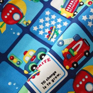 画像3: [][15％OFF]★在庫限り サイズ変更不可★空と海ののりもの【移動ポケット】手作りキット 作り方マニュアル付き 入園入学 2024年度