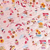 スイーツレシピ ピンク【スモック】 手作りキット 作り方マニュアル付き 中厚手生地