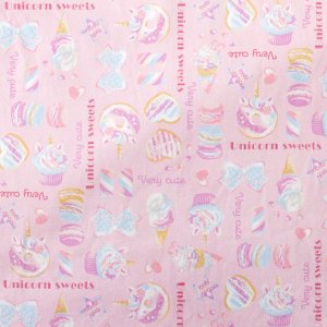 画像3: [15％OFF]★在庫限り サイズ変更不可★スイーツ★ユニコーン ピンク【お弁当袋】手作りキット 作り方マニュアル付き 入園入学 2024年度春 中厚手生地