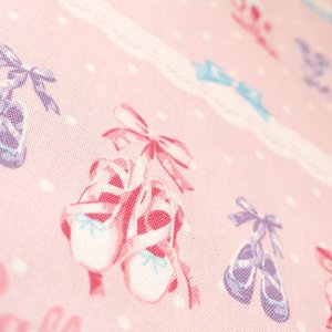 画像4: [15％OFF]★在庫限り サイズ変更不可★憧れのトゥシューズ【お弁当袋】手作りキット 作り方マニュアル付き 入園入学 2024年度春 中厚手生地