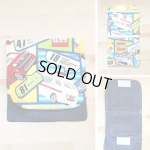 画像1: [][15％OFF]★在庫限り 再入荷無し★トミカ ブルー【移動ポケット】材料セット 作り方マニュアル付き