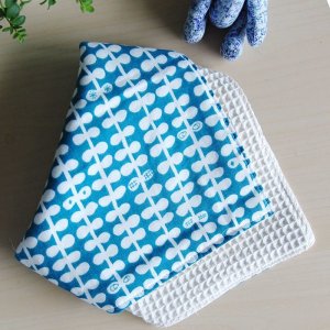 画像5: ターコイズのつるくさ【ハンカチスタイ】ベビー 手作りキット 作り方マニュアル付き ダブルガーゼ 国産