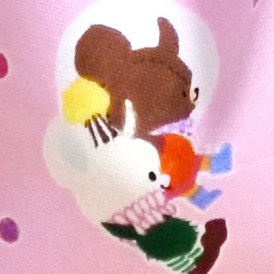 画像2: ●アウトレット サイズ変更不可●ジャッキーとおつきさま【お弁当袋】材料セット 作り方マニュアル付き 入園入学 中厚手生地