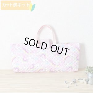 画像1: 虹とユニコーン ピンク【ピアニカバッグ】 手作りキット 作り方マニュアル付き 入園入学 手芸キット